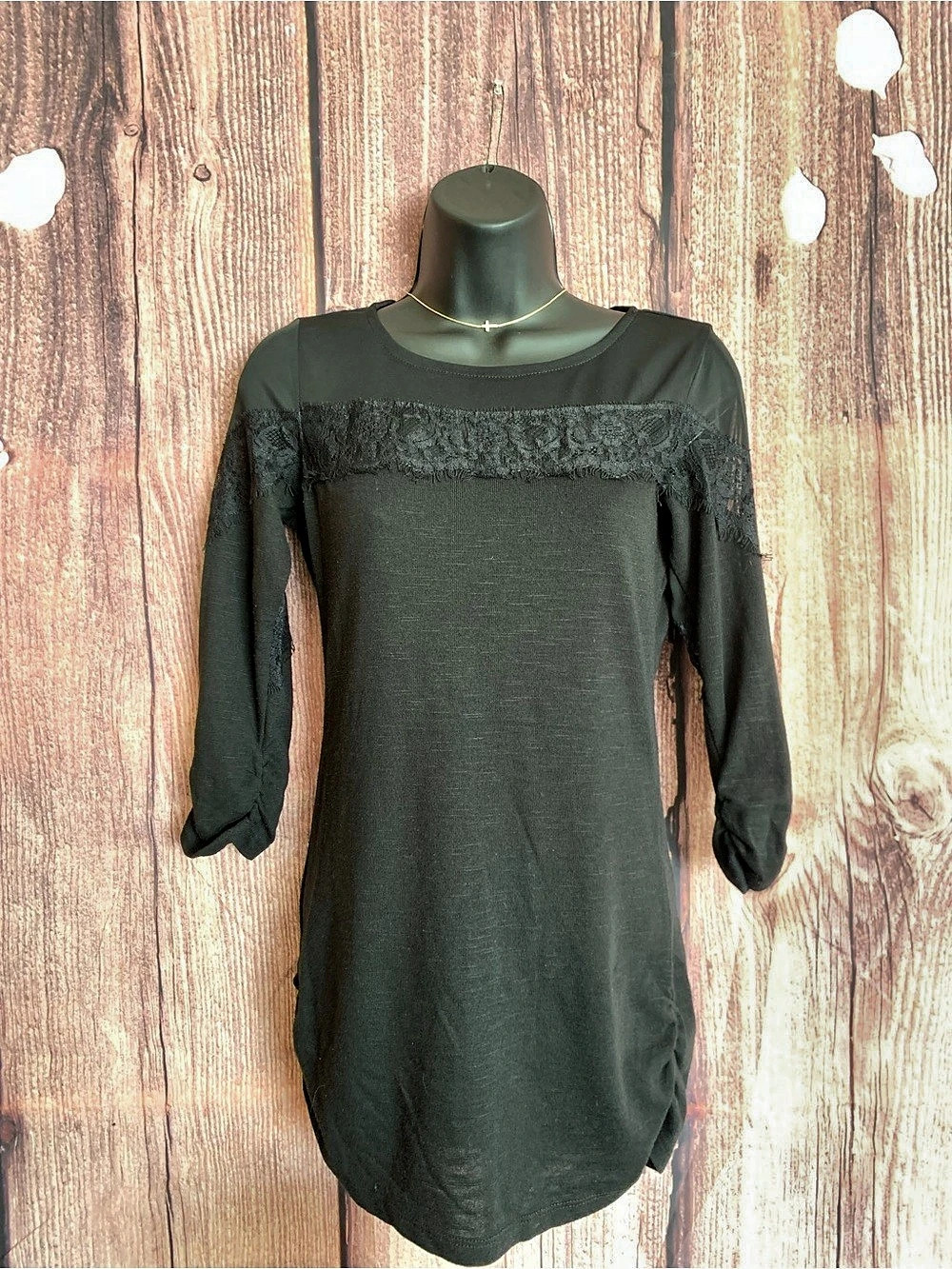 Heart soul Black Lace Mini Dress Size Medium
